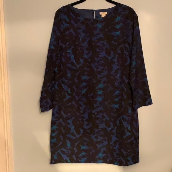 J. Crew Dresses & Skirts - J CREW DRESS BLACK, ROYAL BLUE, AQUA PRINT 2
